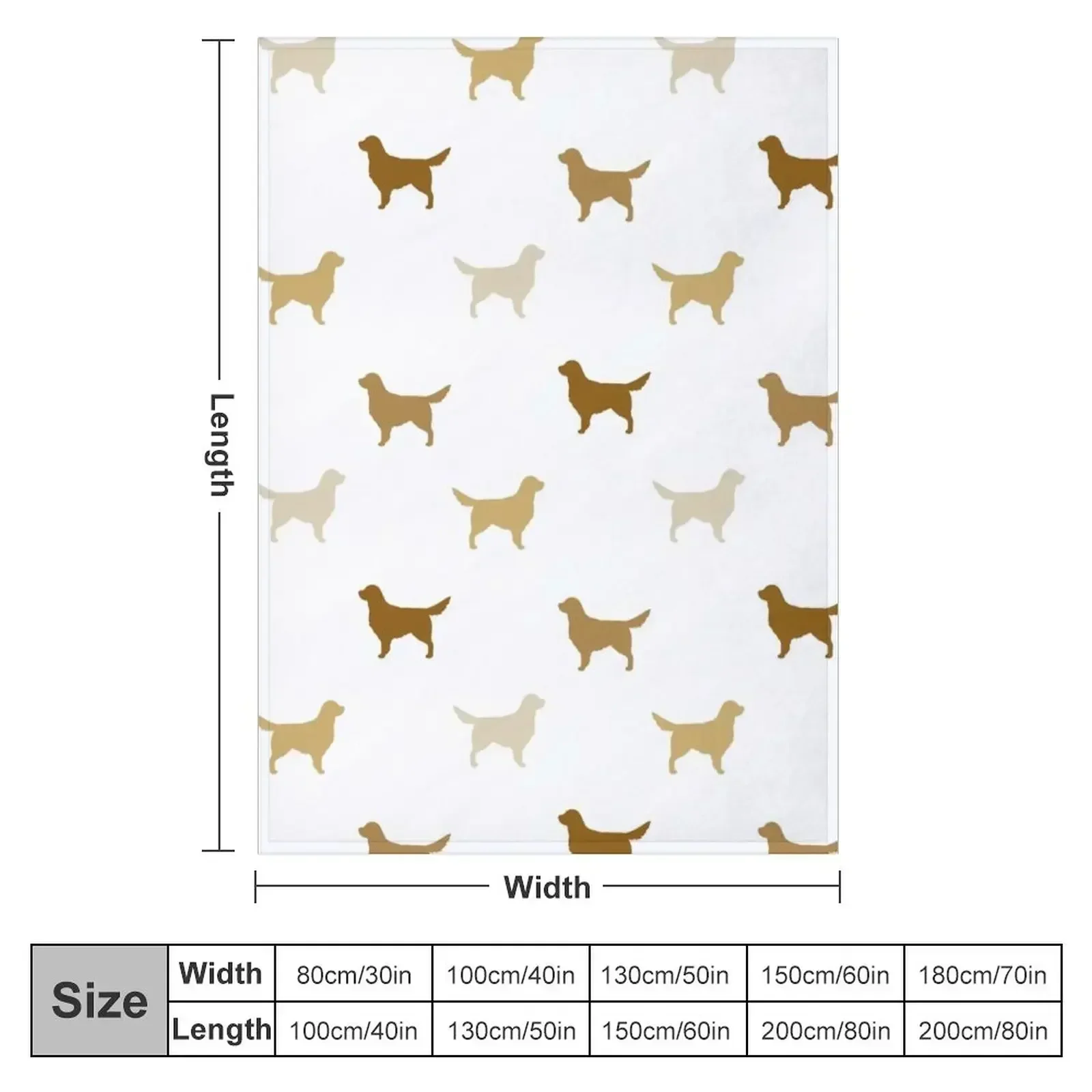Golden Retriever Silhouette(s) Throw Blanket blankets and throws Decorative Beds Furrys Comforter Cute Nap Blankets