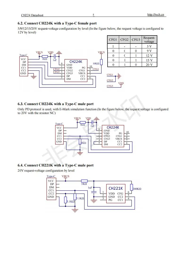 CH224K USB PD Protokoll Sink Chip IC 10 Teile/los – Detail 5