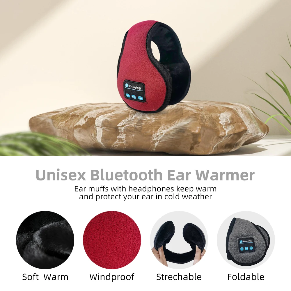 Bluetooth Ear muffs, Wireless bluetooth headset Earmuffs, Sports Headphones Ear Muff, over ear headphones for Men Women