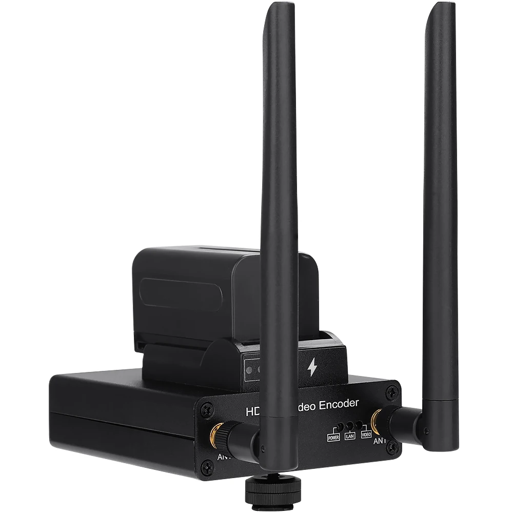 HEVC H.265 H.264 SDI To IP Srt Rtsp Rtmp Rtmps Ive Streaming Audio Video Encoder Support WiFi Battery