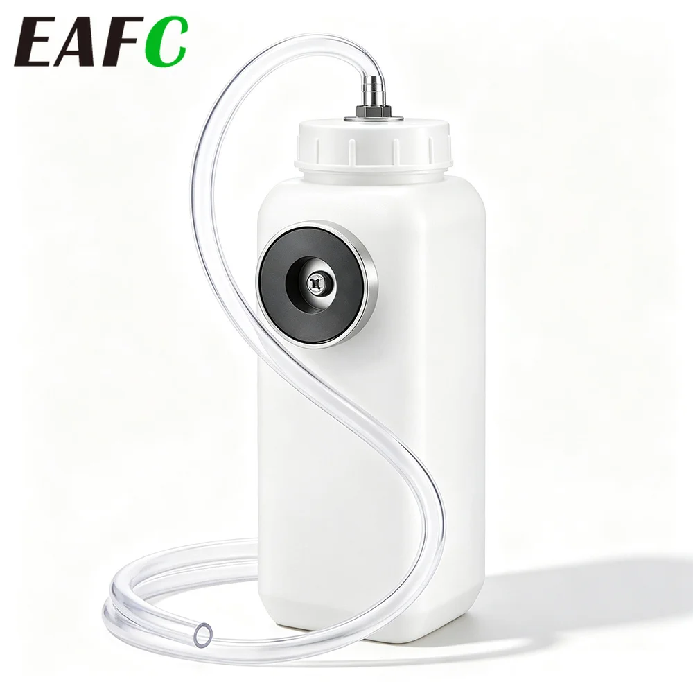EAFC 1L Bremsflüssigkeits-Entlüftungsflasche mit Rückschlagschutzventil, Bremsflüssigkeits-Entlüftungsset, Bremsölwechselwerkzeug für Auto und LKW