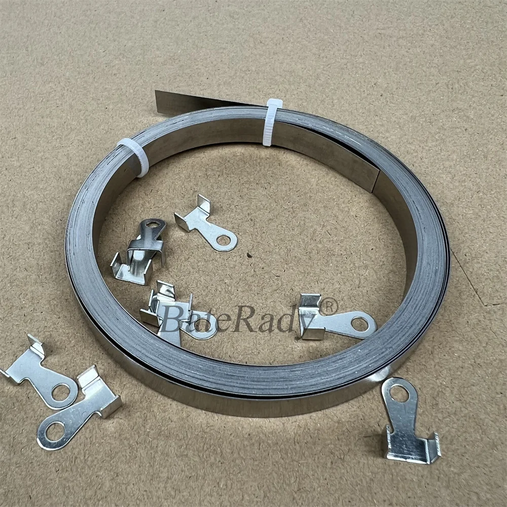 BateRady Nickel Chrome Heating Wire,Impulse Sealer Heating Parts,10 Meter Vacuum Sealing Machine Heating Flat Wire,No Clamps