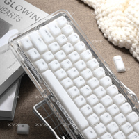 XVX White Soft Silicone Keycap Cherry Profile Key Cap for Cherry MX Keyboard 61/75/87/98/100 113 keys