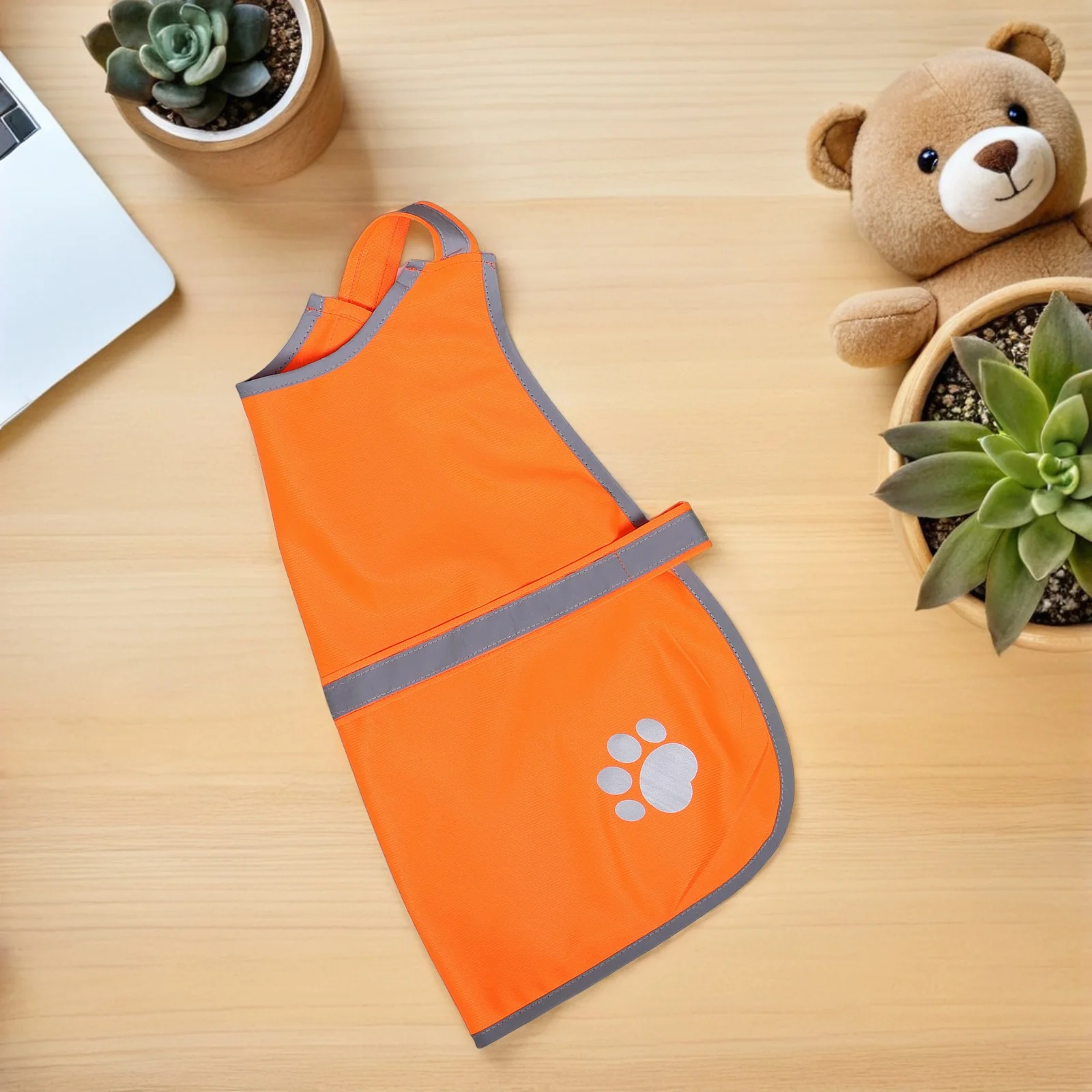 

2Pcs Dog Reflective Safety Vest Fluorescent High Visibility Night Walking Lightweight Breathable Water Resistant Pet Vest Small