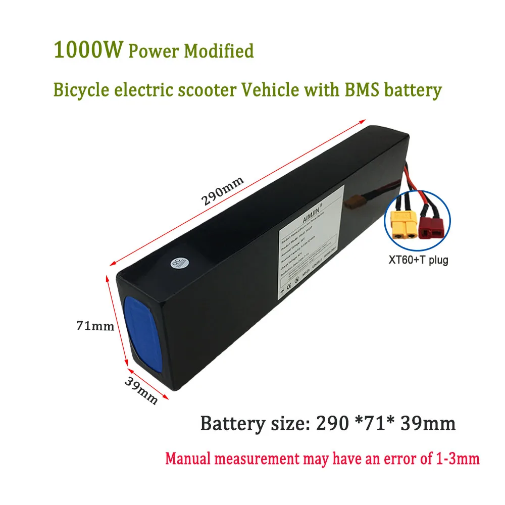 For Kugoo S1, S2, S3 Scooters 36V 10S3P 9000mAh 18650 Rechargeable Li-ion Battery pack 500W,Built-in BMS with charger