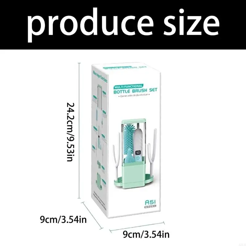 Electric Bottle Cleaning Brush with Powerful Rotation For Efficient Dirts Removal & Sanitization to Killing Germ A2UB