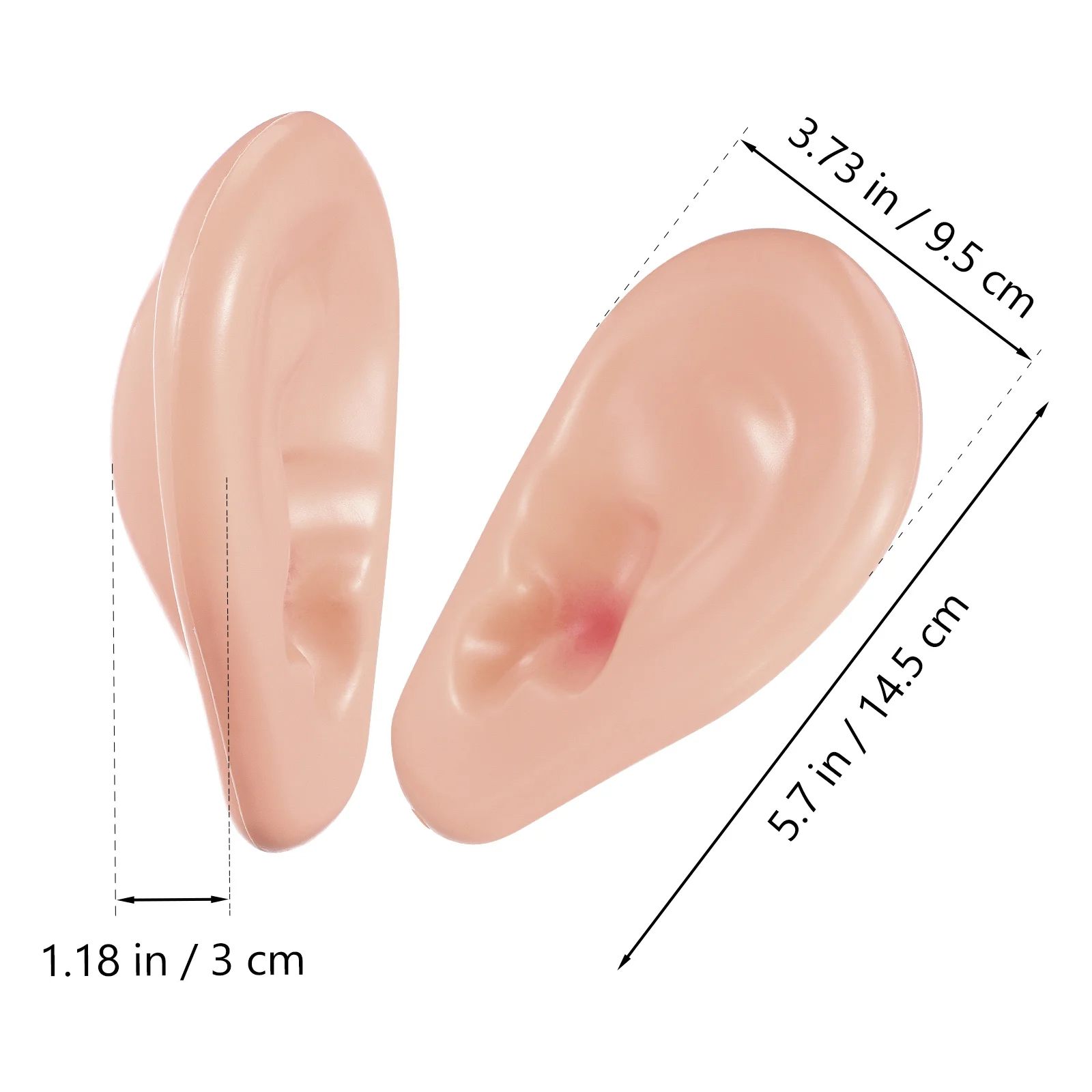 1 paar oren feestartikelen Halloween decoratieve rekwisieten voor kostuumaccessoire mysterieus feestelijk plezier draagbare deurmuur