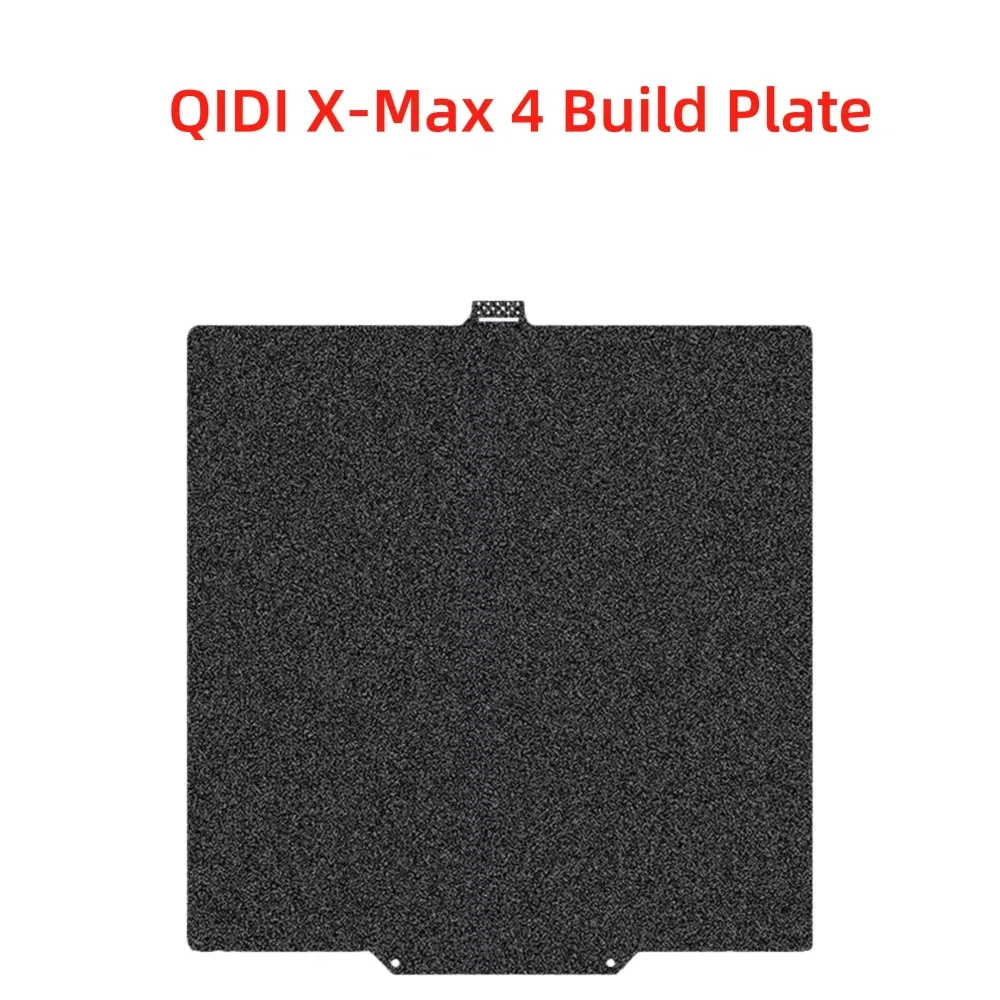 Für QIDI X-Max 4 Bauplatte: Glatte PET- und strukturierte PEI-Platten (390x390mm), doppelseitig, flexibles Federstahlbett, leicht zu entfernen – Detail 2
