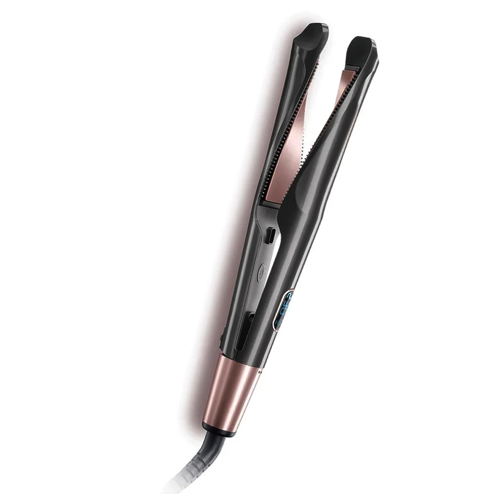 

Quick Heating Hair Straightener Curler Barber Shop 2-in-1 Adjustable Iron