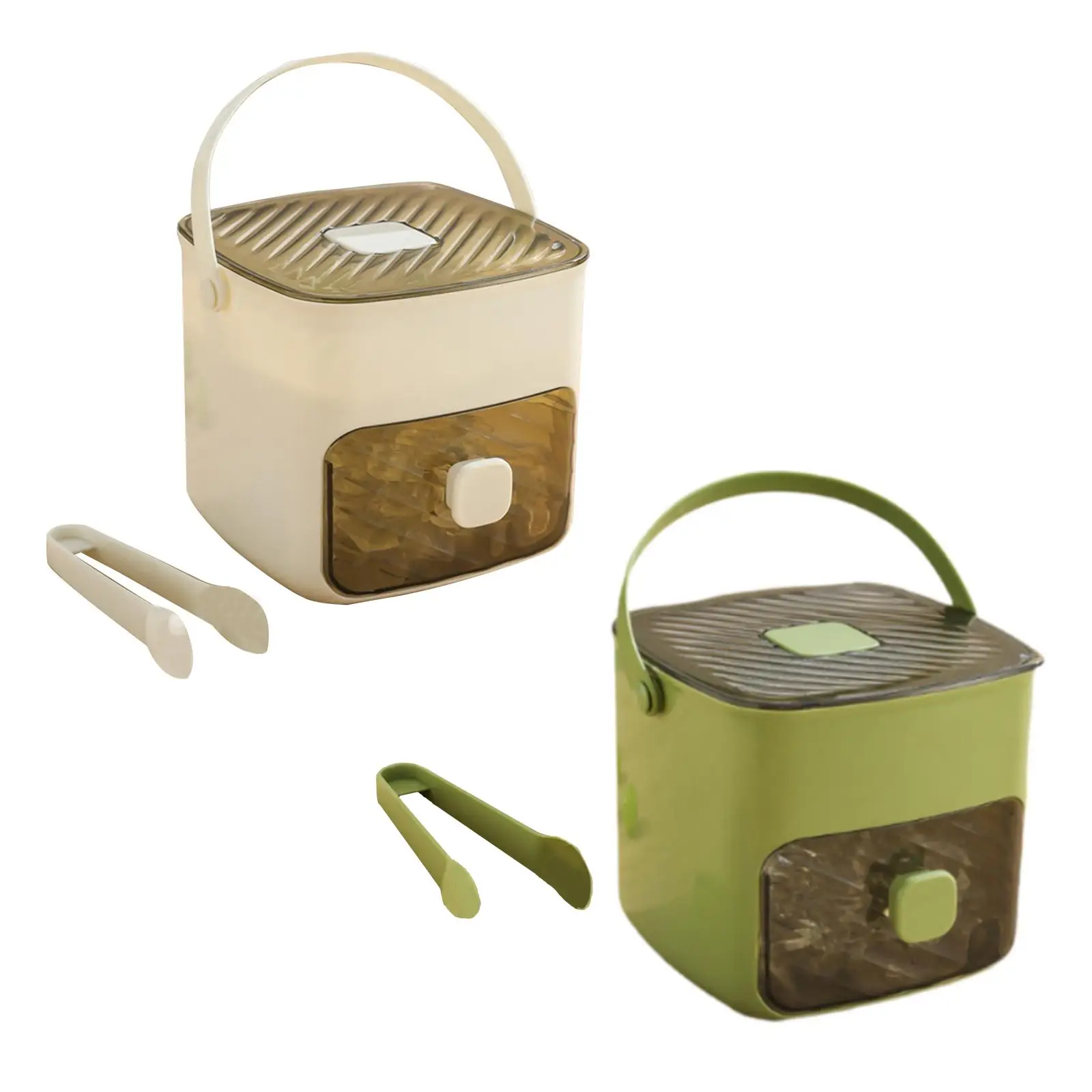 Bandeja de cubitos de hielo con asa, herramienta de cocina multiusos reutilizable, caja para hacer hielo para el hogar, Hotel, fiesta, cafetería, tienda, restaurante