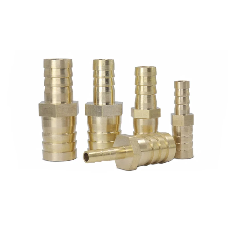 4 6 8 10 12 14 16 19 25mm Hose Barb Hosetail Straight Reducing Reducer Equal Adapters Transfer Water Gas Oil Brass Pipe Fitting