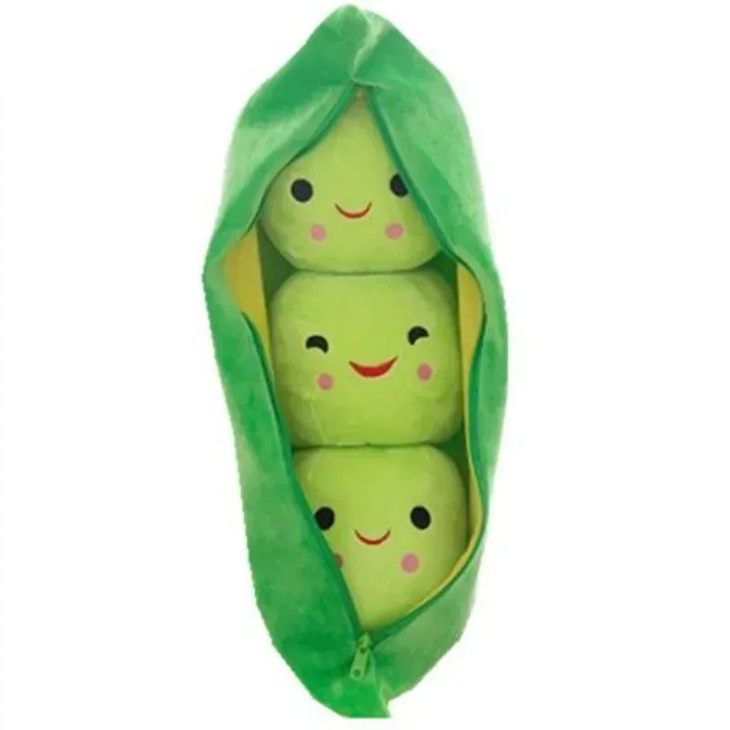 New Cute Pea Pod Doll Cartoon Plush Toy Doll Creative Sleeping Pillow Birthday Gift Plush Doll Pillow Decorative SuppliesCartoon