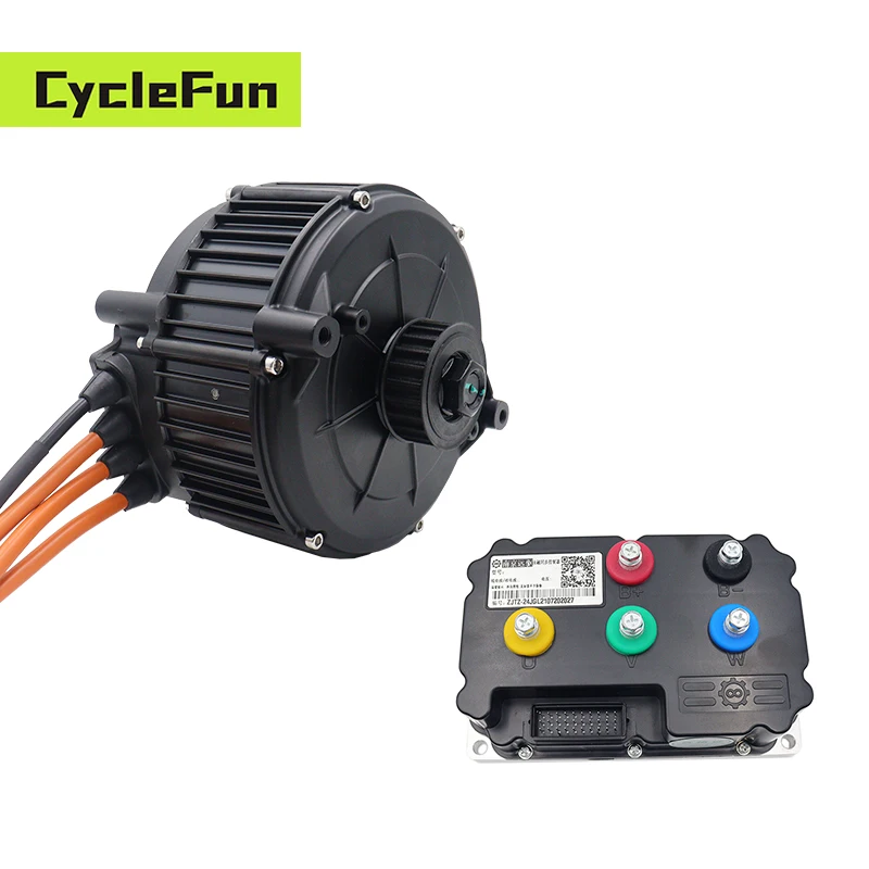 

QS165 5000 Вт Пик 10000 Вт 6500 об/мин Вольт 48 В-96 В QS Двигатель среднего привода с контроллером ND72530 для Sur-ron Light Bee