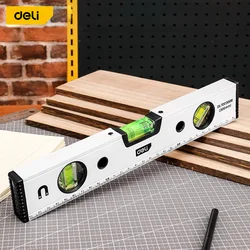 Spirit Level Magnetic Torpedo Level Tool with 3 Vials Aluminum Shockproof Bubble Level High Visibility Durable Measuring Leveler