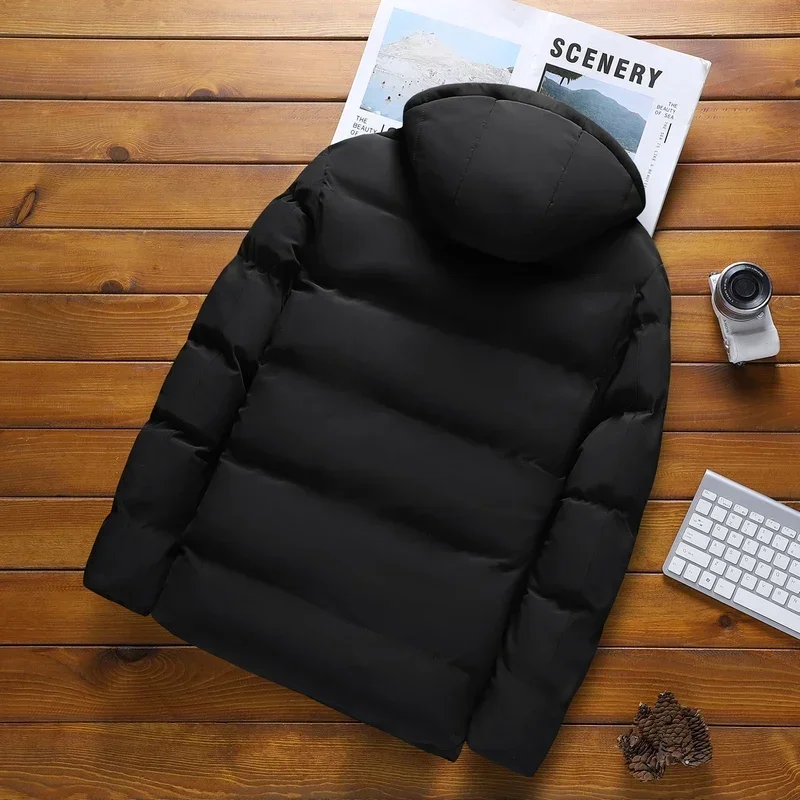 الشتاء مقنعين أسفل سترات الرجال معطف جديد الرجال سترة غير رسمية الدافئة سميكة البخاخ الستر الرجال معطف الشتاء أبلى الأعمال Hombre