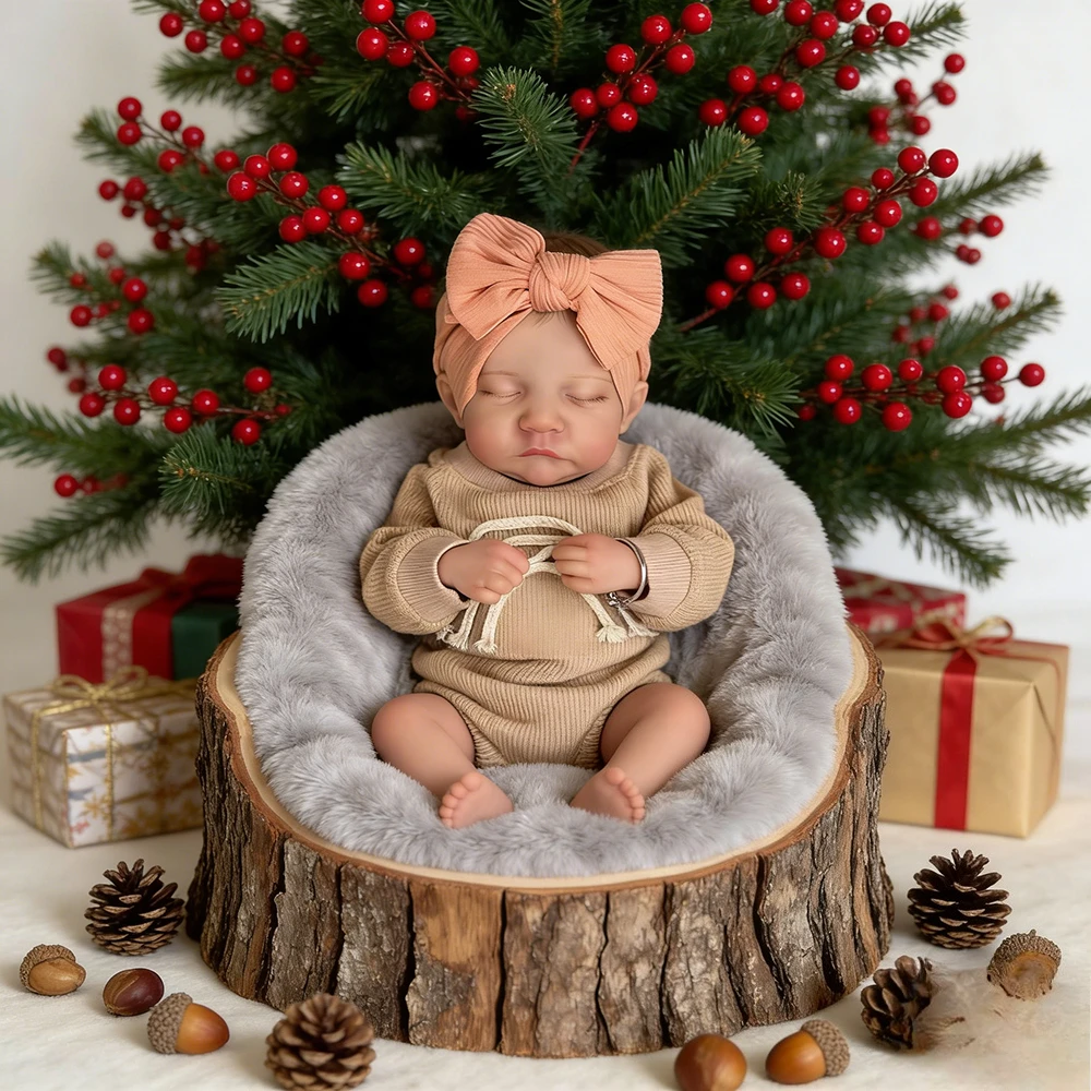 

18-дюймовая реалистичная кукла Levi Reborn, готовая кукла для новорожденного с мягким телом, 3D прожилками и нарисованными вручную волосами