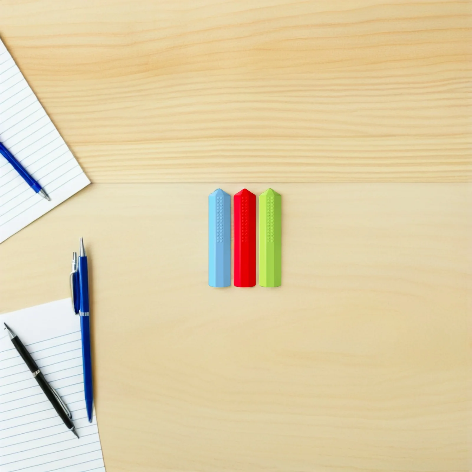 6pcs Silicone Pencil Cover Sensory Chew Pencil Topper For Autism Tactile Therapy Aid Durable Universal Fit Protective Cap For