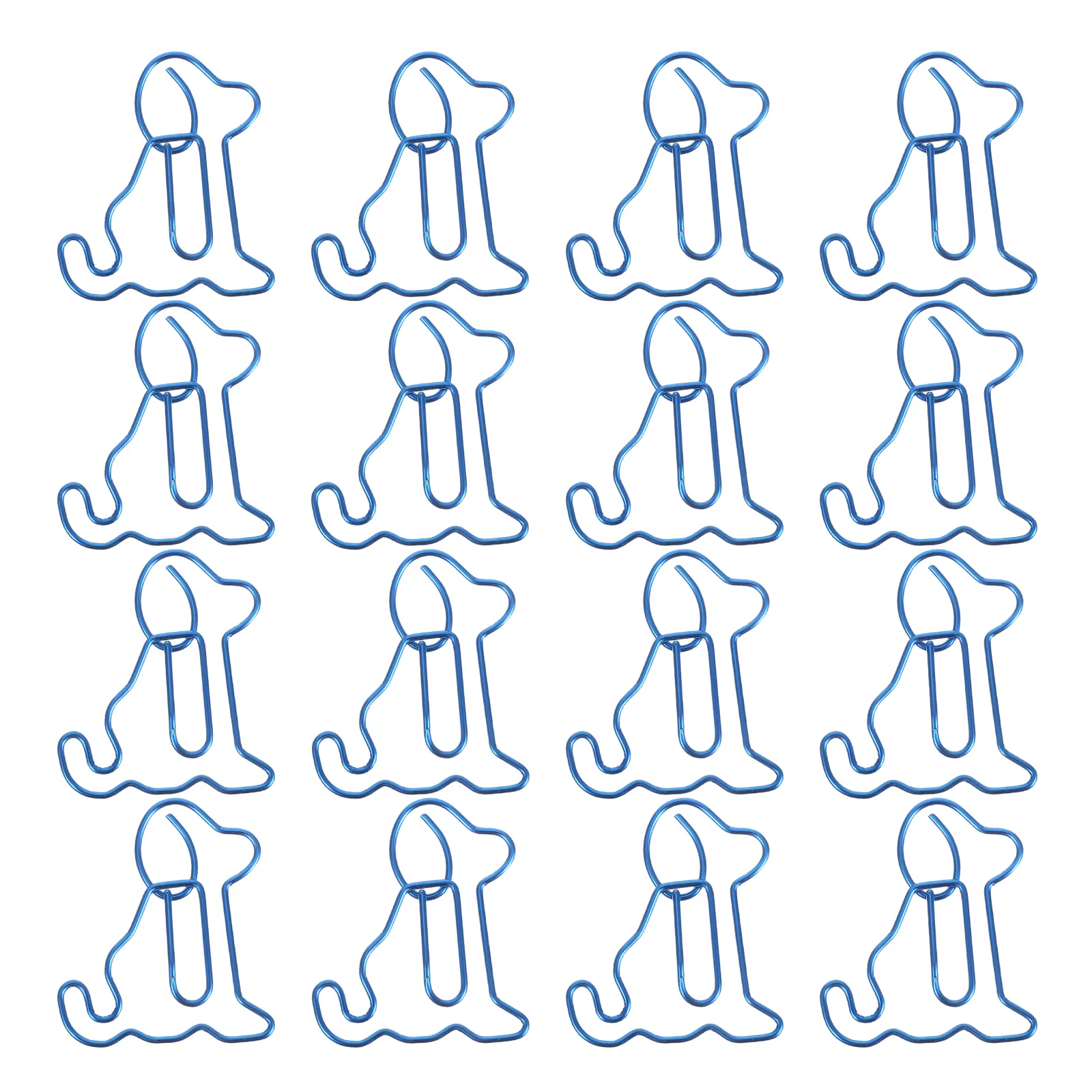 

50 Pcs Paper Metal Paper Clips Clips Cute Puppy Shaped Bookmarks Metal Office Supplies Use Novelty Accessories