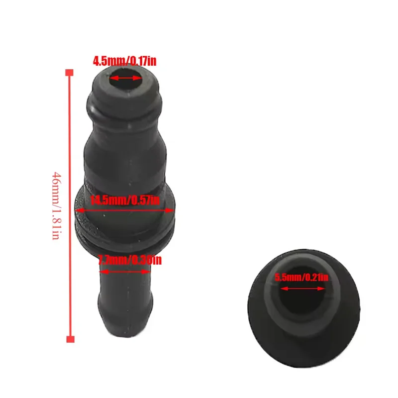 A0039970689 2PCS T-10 Cooling pipe suitable for joint of coolant hose of Mercedes-Benz C230 automobile expansion tank 0039970689