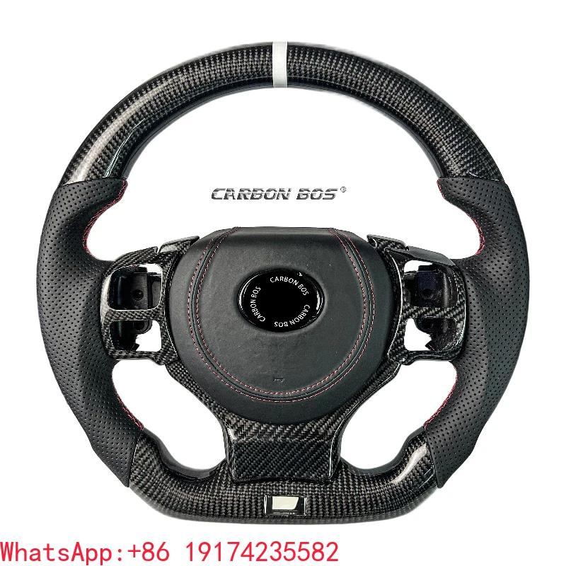 

Factory Wholesale and Retail Customizable Leather Carbon Fiber for IS CT GS ES LS NX RX LX All Series Car Steering Wheel