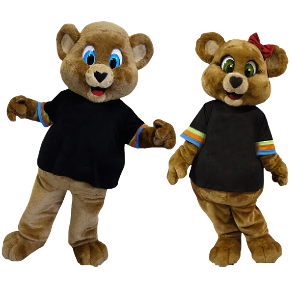 Any Piece Cosplay Costumes Cute Brown Bear Boy/girl Mascot Adult Fancy Dress Christmas Easter Carnival Costume Kits SW1545