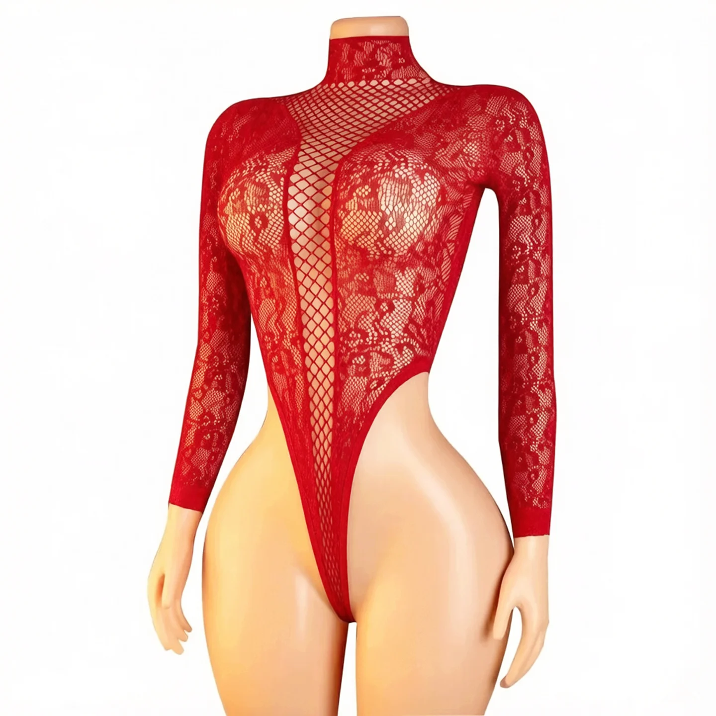 Sexy Beach Cover Up Tops For Woman Crew Neck Large Backless Curve Underwear Hollow Out Bodycon Body Suit Red Summer Swimwear