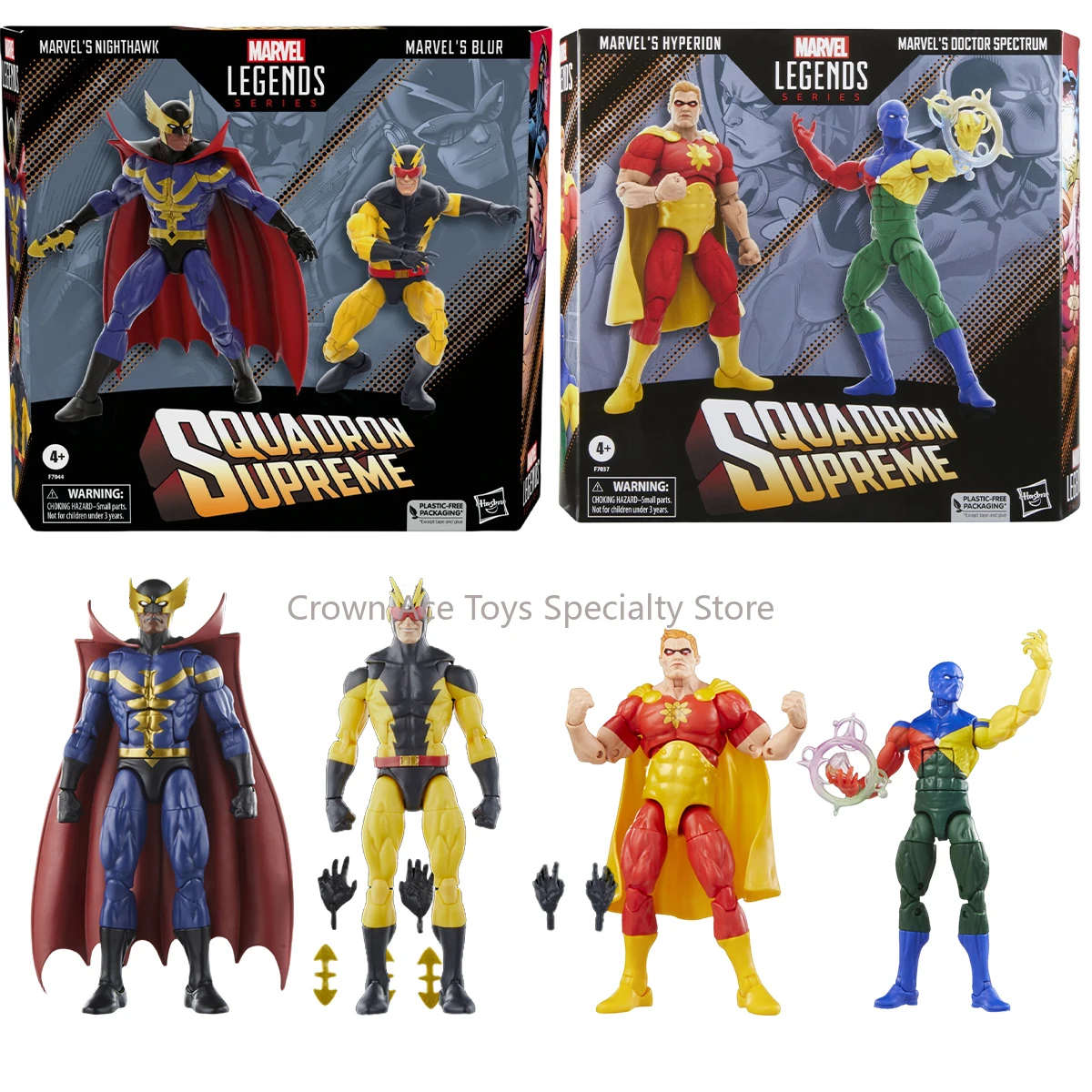 Figuras de acción de MARVEL LEGEBDS en caja, Escuadrón Supreme Special Doctor Spectrum Hyperion Nighthawk Blur, juguetes coleccionables, regalo, 2 paquetes