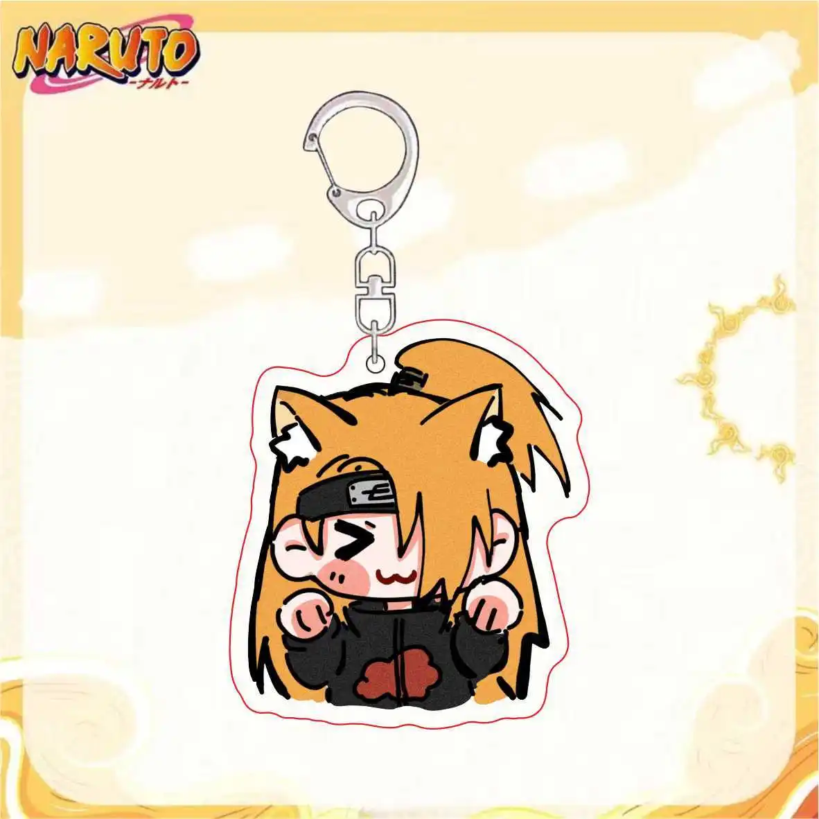 Naruto Animation Game Peripheral Toys Q-Version Kawaii Acrylic Pendants Keychain Garnish Accessory Anime Figures Collection