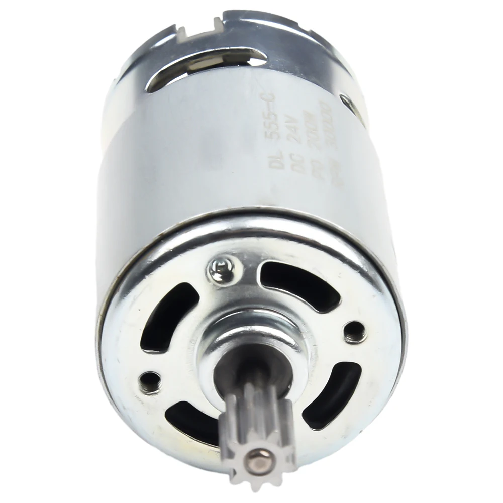 555 24V Electric Motor for Car Toys DL 555-C with 200W Power Output and High RPM Options for Performance Adjustments