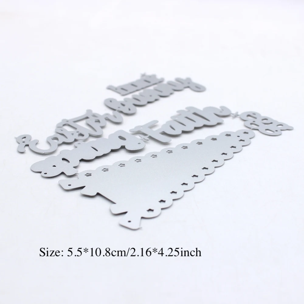 KSCRAFT Easter Flags Metal Cutting Dies Stencils for DIY Scrapbooking Decorative Embossing DIY Paper Cards