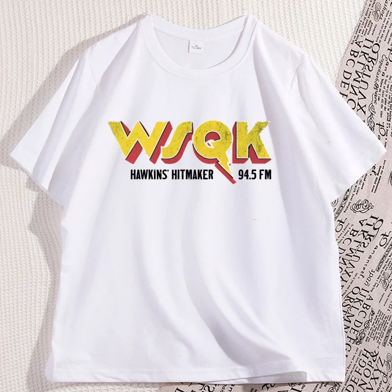 

WSQK The Squawk T-shirts for Men Women Casual Loose Short Sleeve T Shirt Round Neck Cotton Printed Tshirt Basic Tee Clothing