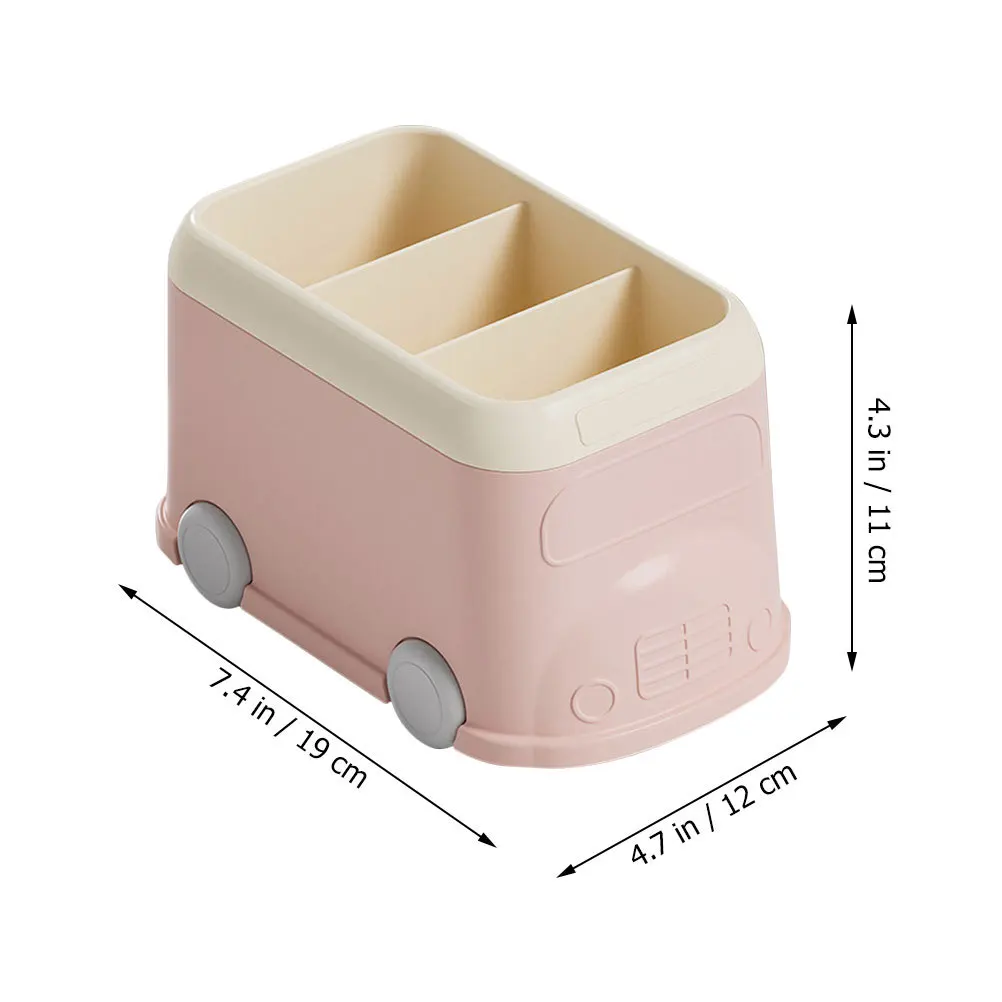 Multi-Grid Plastic Pens Pencils Holder Desktop Organizer Office Storage Box for Stationery Makeup Essential Oil Sundries Storage