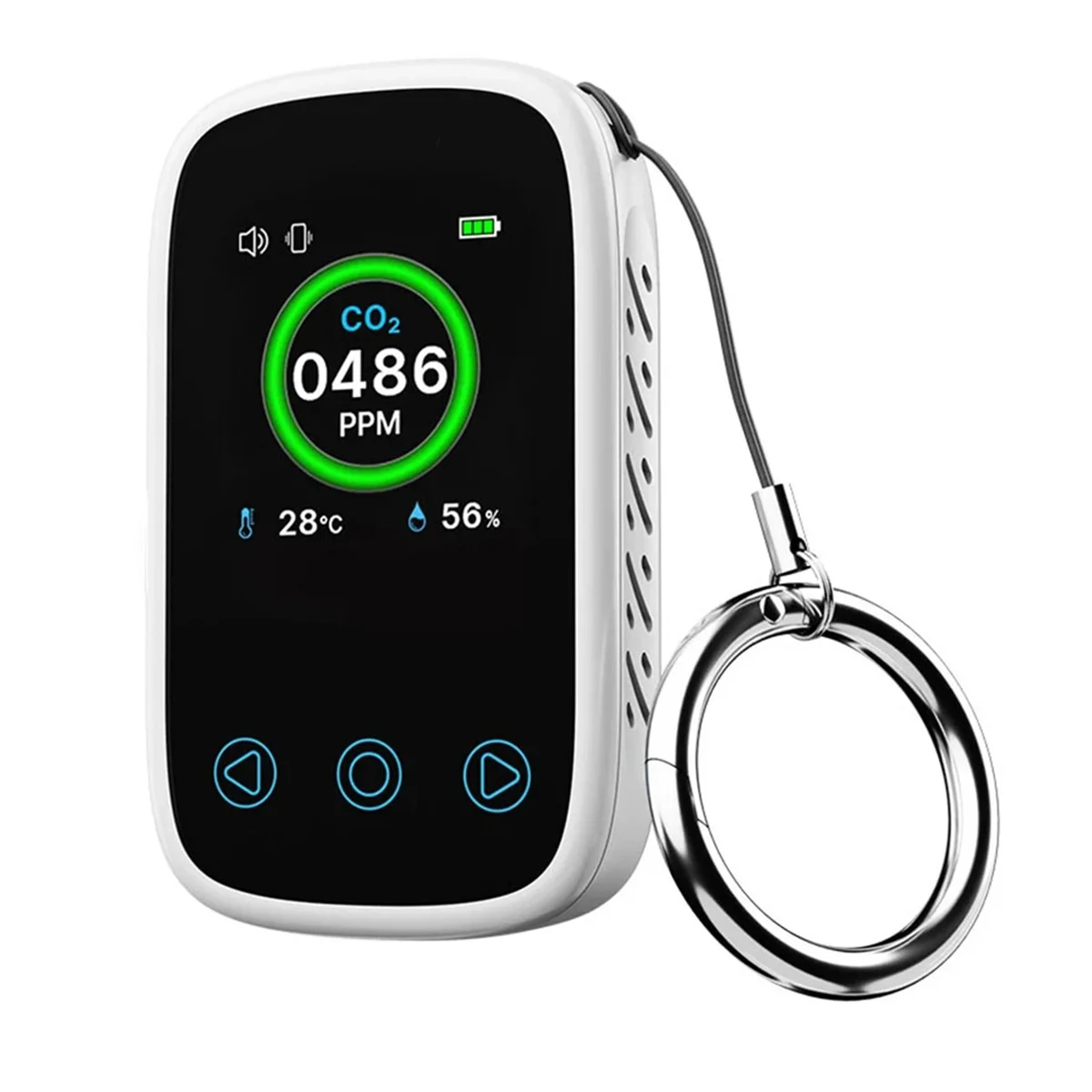 

ABIS-3 in 1 Air Quality Meter CO2 Temp Humidity Tester LCD Screen NDIR Sensor Carbon Dioxide Detector with Voice Alarm