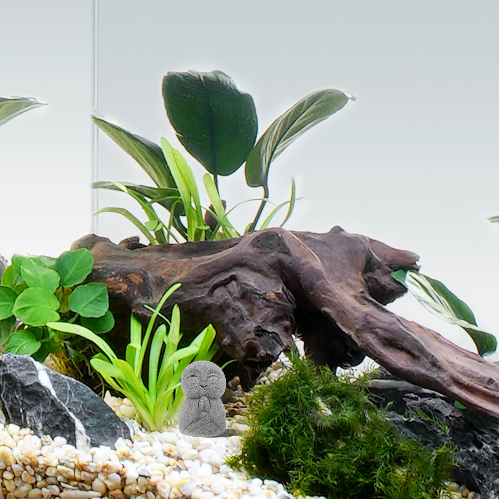 

Mini Japanese Jizo Statue Sandstone Buddha Sculpture for Home Aquarium Zen Garden Feng Shui Decoration Jizo Statue