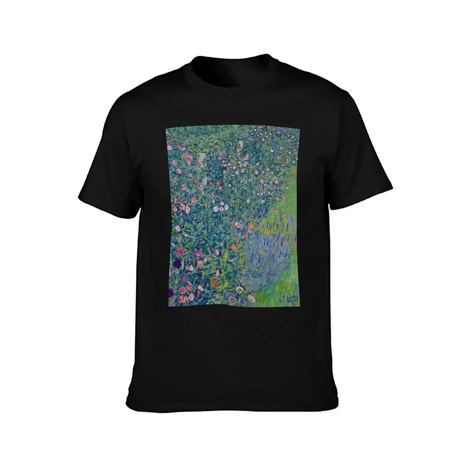 Italian Garden by Gustav Klimt - Art Nouveau Symbolism T-Shirt plus sizes tops vintage anime shirt t shirts for men pack