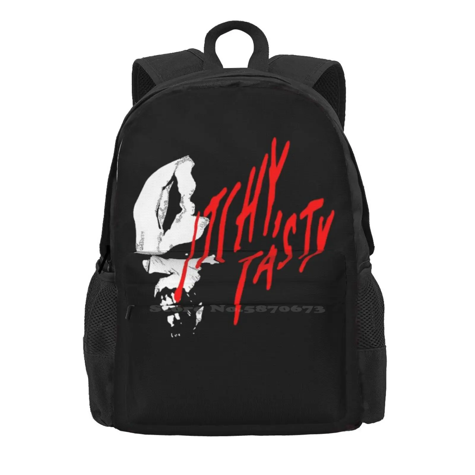 Itchy Tasty-T-Shirt Hot Sale Backpack Fashion Bags Biohazard Itchy Tasty Jill Valentine Leon S Kennedy Survival Horror Game The