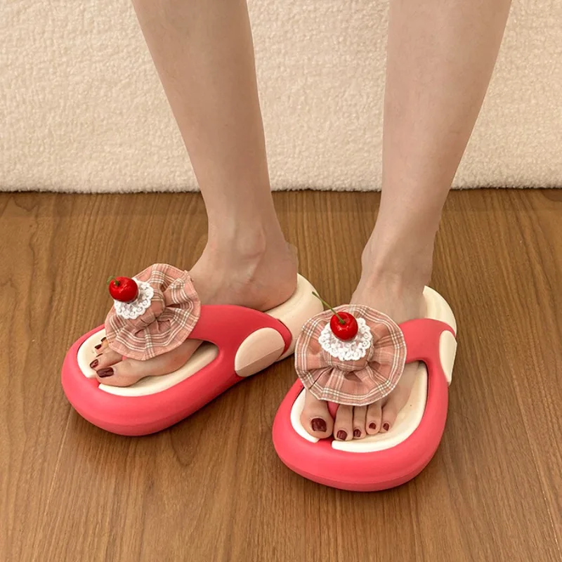 

Flip-on Slippers Women's 2026 Spring New Outward Wear Platform Non-slip Cute Sandals