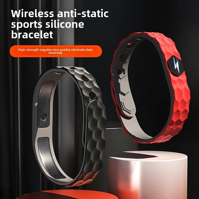 Negative Ion Wireless Anti-static Bracelet Winter Car To Eliminate The Human Body Static Wrist Trend Band Chain Movement