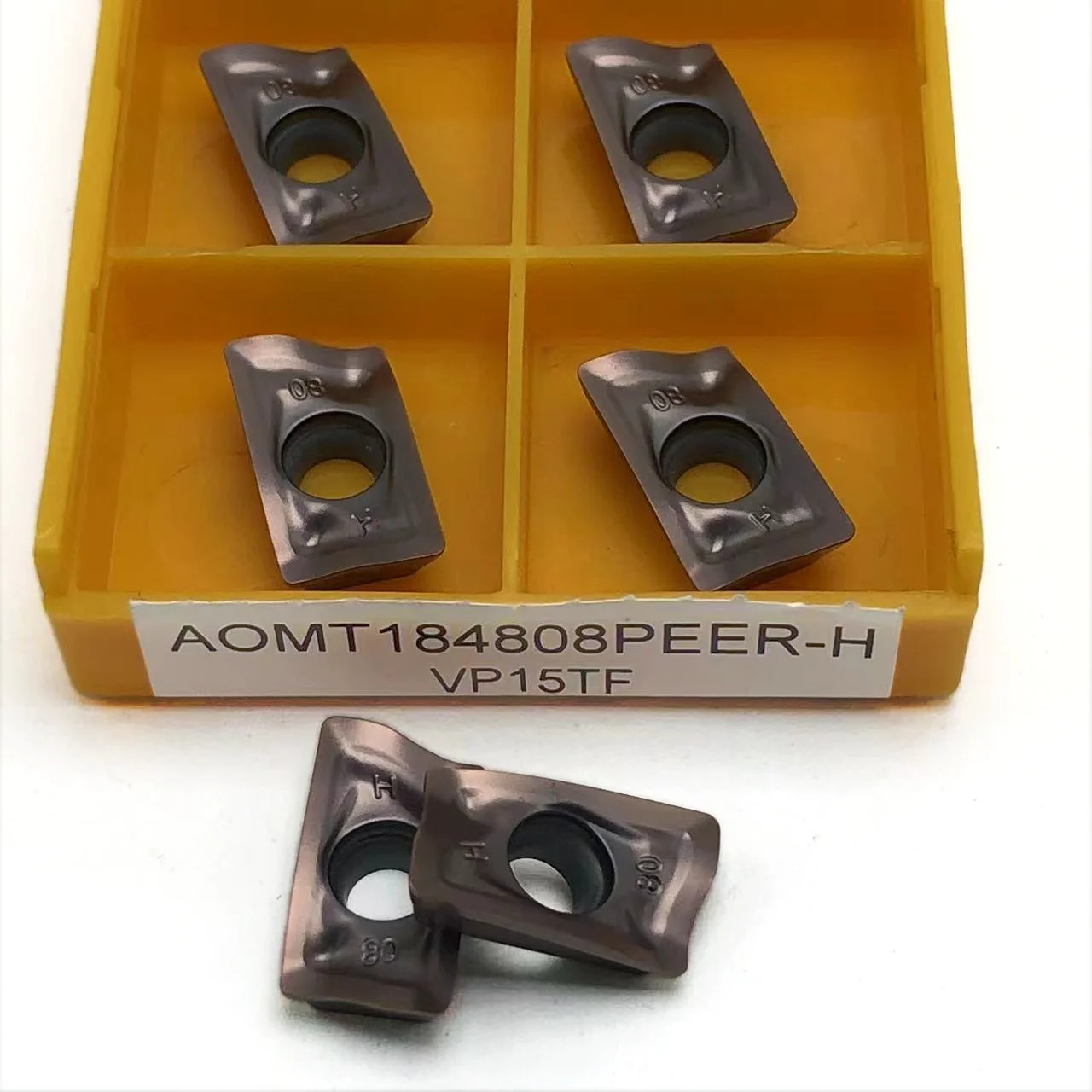 Original einsatz AOMT184808PEER-H vp15tf cnc Hartmetalle in sätze Dreh werkzeuge