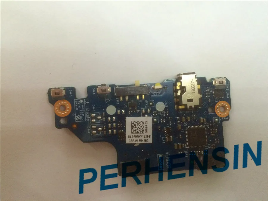 Original FOR DELL XPS 12 9Q23 Audio Sound Power Button Board LS-8824P 07RFHW cn-07RFHW 7RFHW  100% Perfect Work