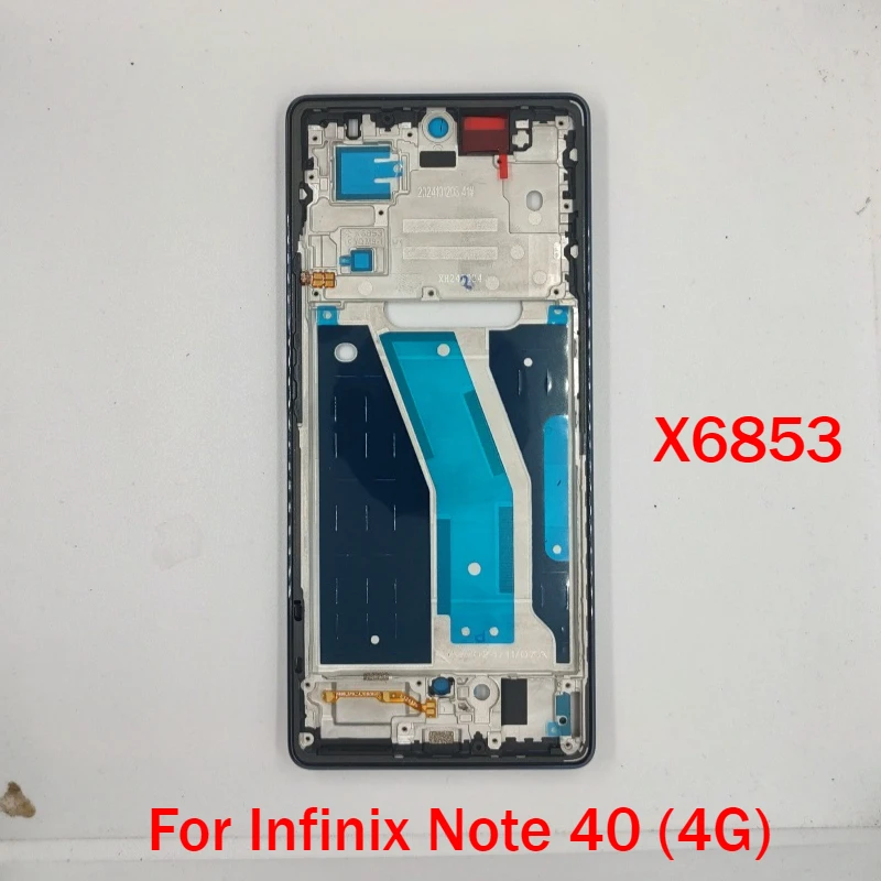 Infinix Note 40 4G X6853 중간 프레임 하우징 LCD 전면 프레임 베젤 플레이트 커버 수리 부품