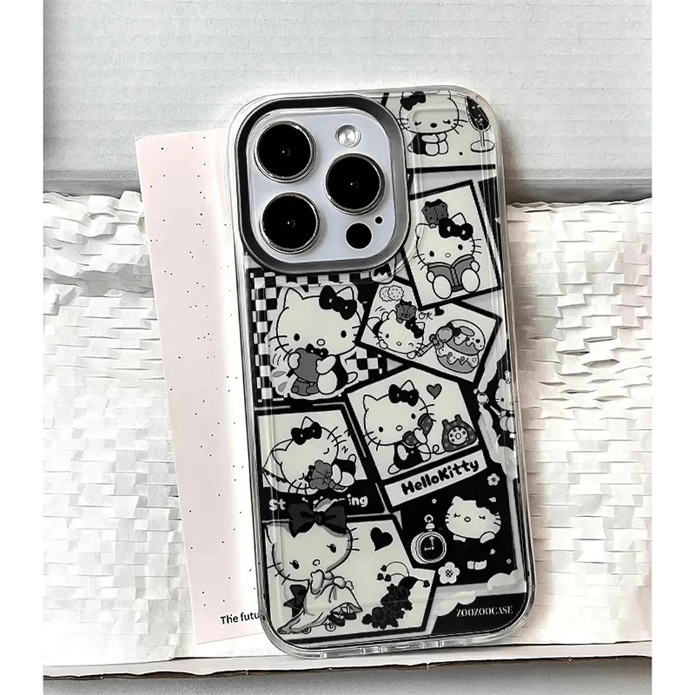 Cute Hellos Kittys stamp Phone Case For Xiaomi Redmi Note 13 12 12C 11 10C 13C 10X 9 K50 Pro Plus 4G 5G Y2K Clear TPU Back Cover