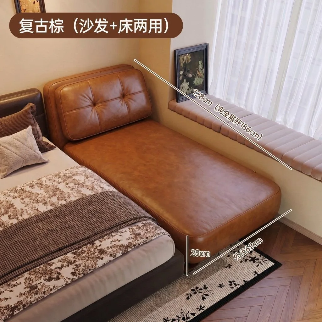HYS new sofa bed folding dual-purpose household balcony can sleep for a long time living room bedroom single folding bed chair