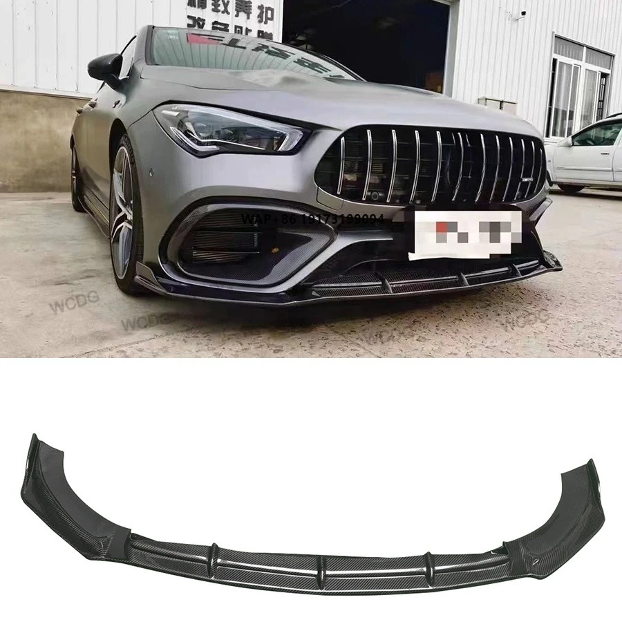 

FD Style Carbon Fiber Front Lip Bodykit for CLA Class W118 Includes CLA45S CLA220 AMG 2020+ Front Lip Exhaust