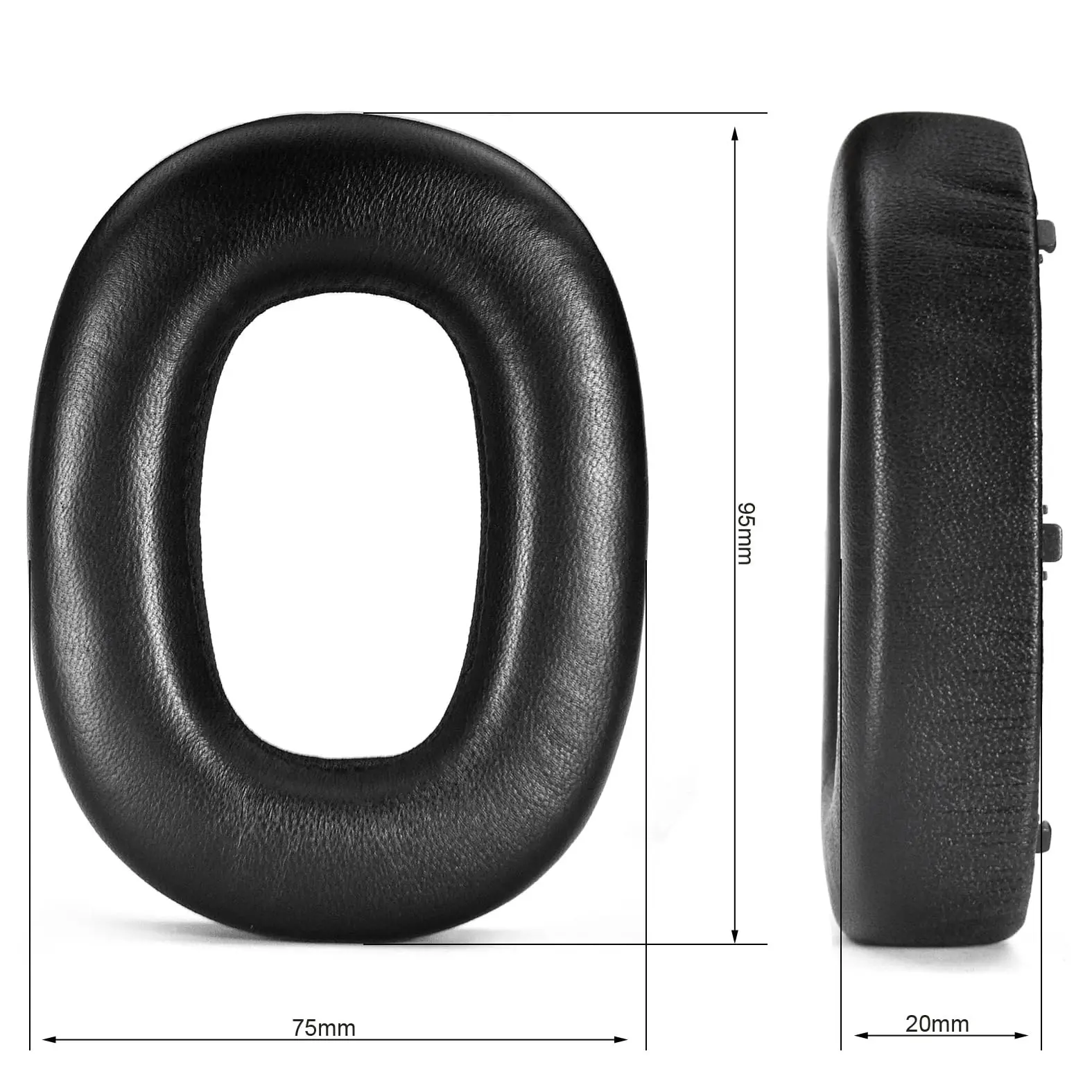 PX8 Lambskin Leather Ear Pads Cushion, Replacement Ear Pads for Bowers & Wilkins PX7S2 PX7S2e PX8 Over-Ear Wireless Headphones view 3