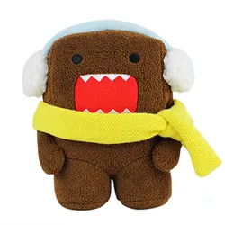 Winter Domo Kun Scarf Plush Toy Kawaii Cute Anime Plushie Kids Toys for Girls Boys Children Christmas Birthday Gift