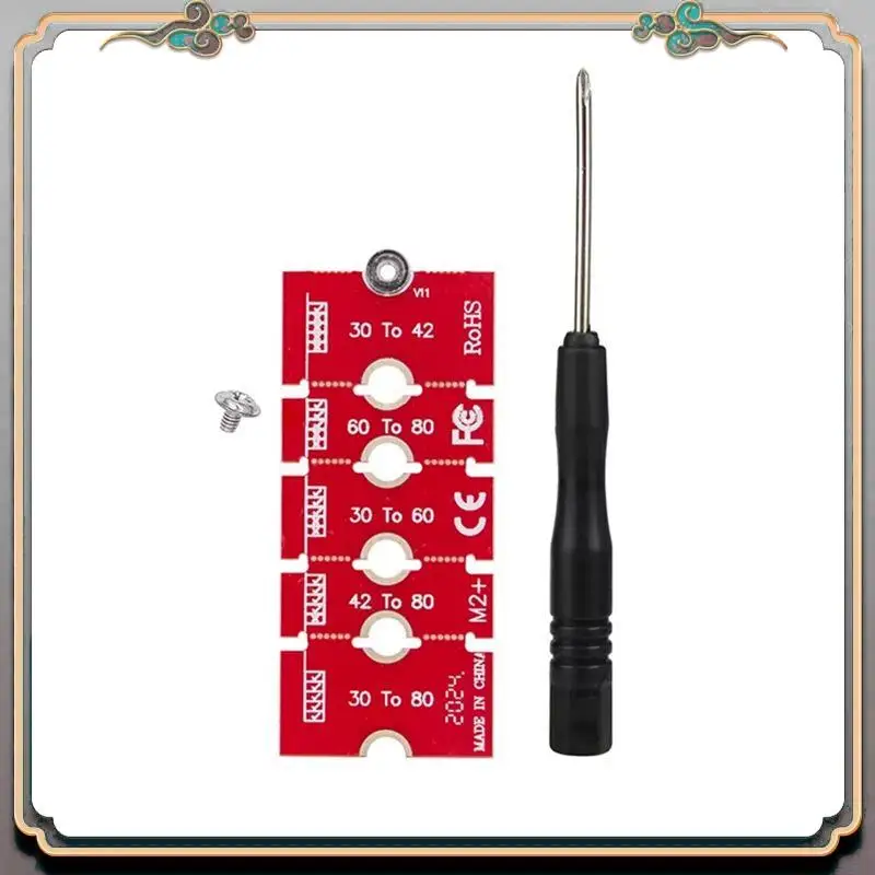 A46M-4X M.2 NGFF NVME SSD Extension Bracket Transfer 2230 2242 2260 2280 Length Extend Adapter Bracket Card Plate Change Long