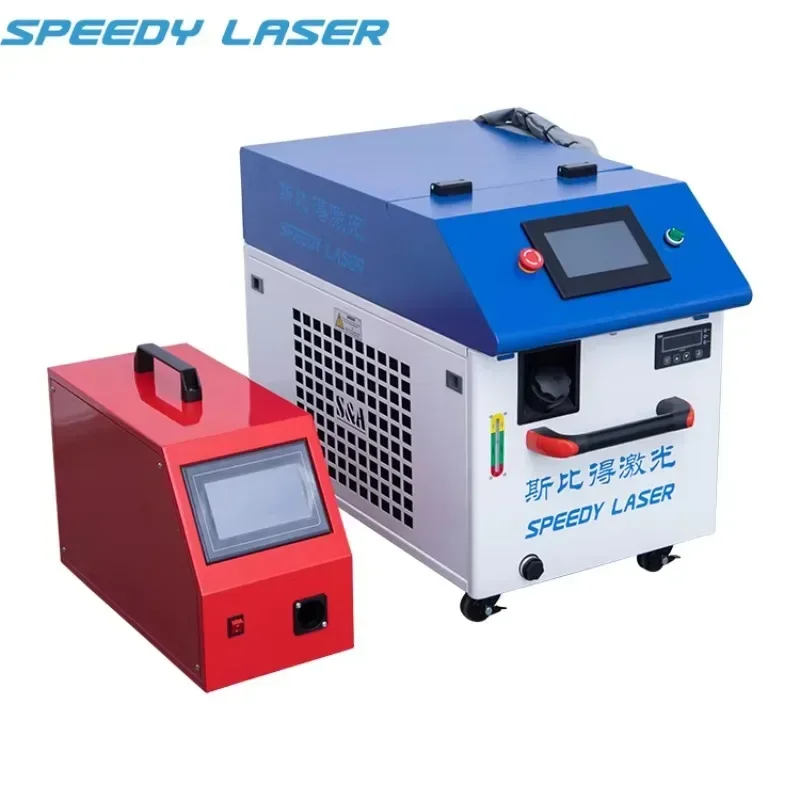 Quick new 1000W 1500W size built-in chiller handheld metal fiber welding machine with wire feeder