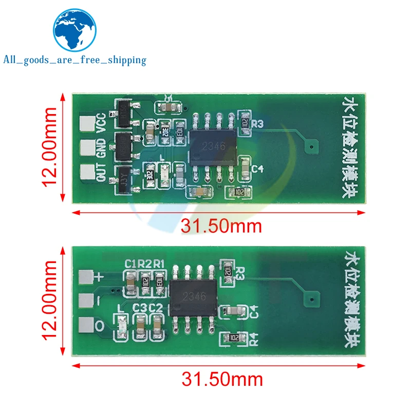 1/5PCS M03 M04 Water Level detection module sensor Green non-contact level touch switch Liquid sensor