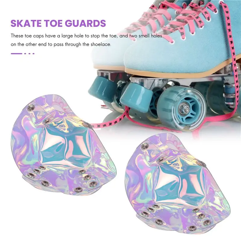 RTENTE-1 Pair Skate Toe Guards PVC Roller Skate Toe Caps For Roller Skates Toe Cap Protective Cover Shoe Shield view 3